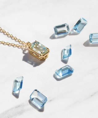 TOCCA 【WEB＆数量限定】CROCHET OF COLOR  NECKLACE K10 アクアマリン ネックレス アクアマリン