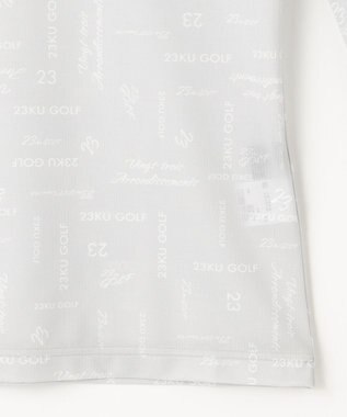 23区GOLF 【WOMEN】【吸水速乾・UVケア】５０ｄカノコロゴ総柄  インナーシャツ ライトグレー系1