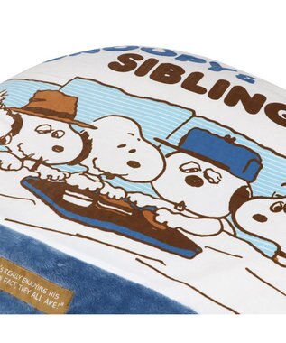 PET PARADISE スヌーピー 遠赤外線 くつろぎマット 直径75cm 白~オフホワイト