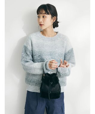 CRAFT STANDARD BOUTIQUE グラデーションクルーネックプルオーバー Gray