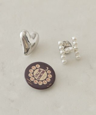 AMERICAN HOLIC 【3点SET】アソートブローチ Silver