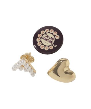 AMERICAN HOLIC 【3点SET】アソートブローチ Gold