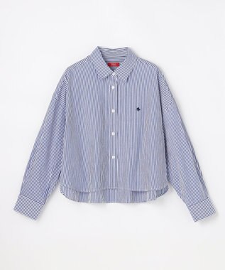ANY 【POLO BCS別注】プレッピークロップドシャツ ブルーストライプ