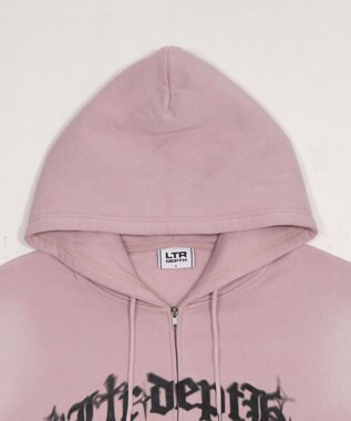 WEGO グラフィックZIPパーカー ピンク