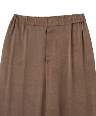 YECCA VECCA ヴィンテージサテンストレートパンツ Brown