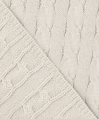 J.PRESS YORK STREET 【WOMEN】コットンニット ケーブルポンチョ ベージュ系