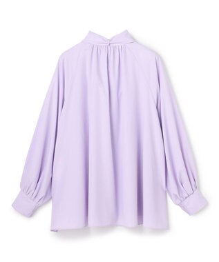 UNFILO L 【取り外し可能なボウタイ付き】2WAY ボウタイブラウス ラベンダー