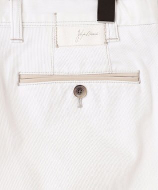 JOSEPH ABBOUD 【25SS・ウエストも伸びる！オーガニックコットン使用】ハイパワーオーガニックピケ パンツ ホワイト系