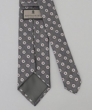 GOTAIRIKU 【Fermo Fossati】小紋 ネクタイ グレー系4
