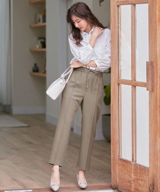 ANY SIS 【洗える】エンブロイダリースリーブ ブラウス オフホワイト