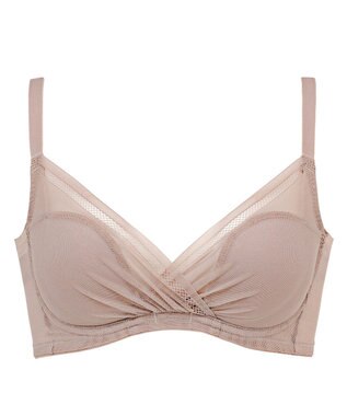 BRADELIS New York 【BRADELIS FIT】ヌーディモールドカップブラ25S1 ブラデリス アウターに響きにくい補正ブラジャー ダークグレージュ