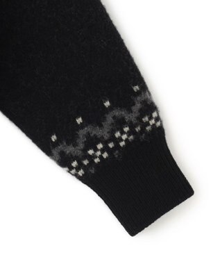 JOSEPH HOMME 【HIGH GRADE LINE】モンキージャガード　モックネックニット ブラック系5