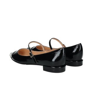 INTER-CHAUSSURES 【FABIO RUSCONI】ポインテッドトウメリージェーンパンプス ブラックエナメル