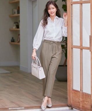 ANY SIS 【洗える】エンブロイダリースリーブ ブラウス オフホワイト