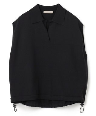 UNFILO L スゴ機能 ドロストスキッパーニット ブラック