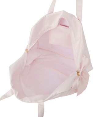 Maison de FLEUR サテンキャリーオンバッグ Pink