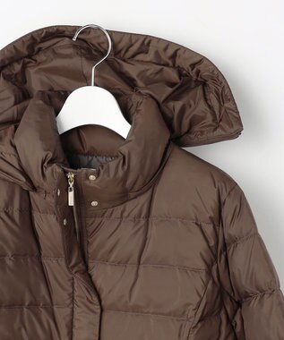 ANY SIS S 【2WAY】シルキータフタロング ダウン ブラウン