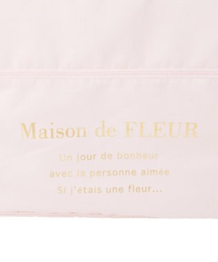 Maison de FLEUR サテンキャリーオンバッグ Pink