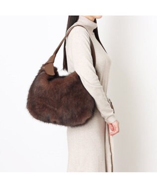 UNBILLION カシュカシュ cachecache / リボンワンハンドルエコファービッグバッグ