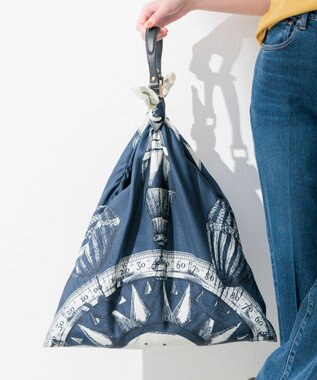 23区 【CLASSY.6月号掲載/Oggi4月号掲載】オリジナル スカーフ バッグ ネイビー系