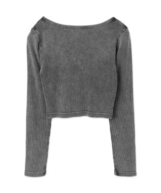 WEGO ヴィンテージウォッシュリブロンT スミクロ