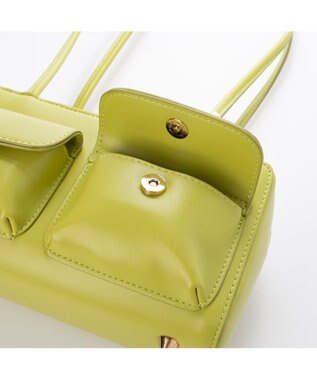 UNBILLION カシュカシュ cachecache / ダブルポケットロングハンドルボストンバッグ ライトグリーン