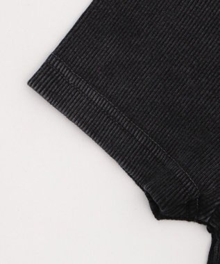 WEGO ヴィンテージウォッシュオフショルちびT スミクロ