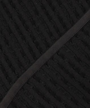 組曲 【WEB限定】ステッチストライプドビー ブラウス ブラック系