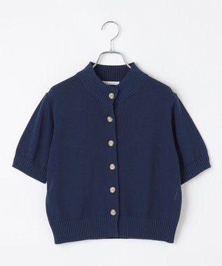 #Newans 〈花乃まりあさんコラボ〉コットンコードカーディガン ネイビー