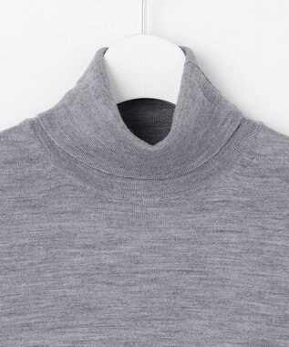 J.PRESS LADIES PURE WOOL タートルネック ニット グレー系
