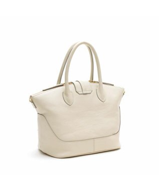 A.D.M.J. 【牛革】クラシックアニルブリロ/ノーブルファスナートート25cm(ショルダーストラップ付) ムーン