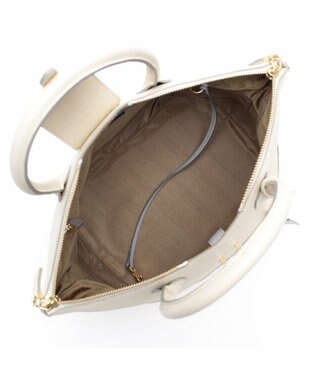 A.D.M.J. 【牛革】クラシックアニルブリロ/ノーブルファスナートート25cm(ショルダーストラップ付) ムーン