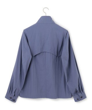 J.PRESS MEN コットンナイロンタイプライター ゴルフジャケット ダルブルー系