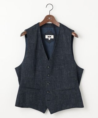 JOSEPH ABBOUD 【キングサイズ・多機能/ストレッチ】ツィーディージャージーベスト ブルー系