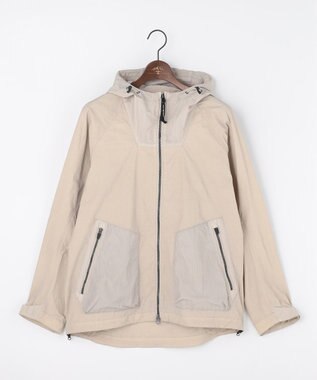 JOSEPH ABBOUD MOUNTAIN 【ナチュラルカラー/ストレッチ】ナイロンコンビガーメントダイパーカー ライトグレー系