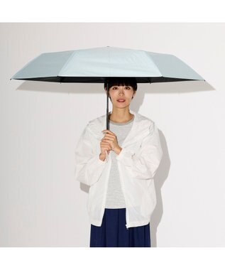 MOONBAT MIZUNO(ミズノ) ワンポイントロゴ 無地 日傘 折りたたみ傘 パラソル 晴雨兼用 軽量 遮熱効果 遮光率100% UV遮蔽100% ミントグリーン