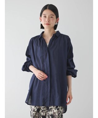 AMERICAN HOLIC カルゼギャザーシャツチュニック Navy