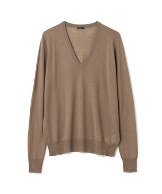 JOSEPH キャッシュエアー　Vネックニット Hickory