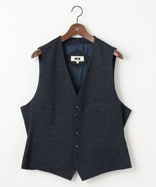 JOSEPH ABBOUD 【キングサイズ・多機能/ストレッチ】ツィーディージャージーベスト ネイビー系