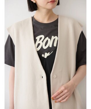 AMERICAN HOLIC Ｖネックニットジレ Black