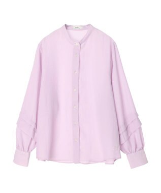 earth music&ecology ボリュームタック袖ブラウス Pink