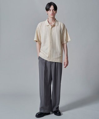 WEGO 【２点SET】アンサンブルシアーシャツ（SS） ベージュ