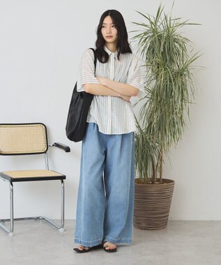 AMERICAN HOLIC イージーデニムワイドパンツ Light Indigo