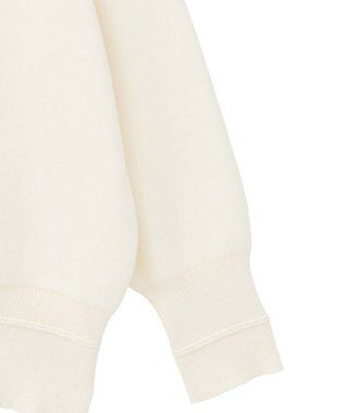 earth music&ecology 【洗濯機洗い可】スウェットライクロゴニットプルオーバー アイボリー