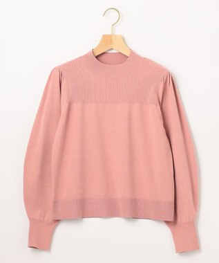 組曲 【洗える】Elenaパフスリーブ ニット ピンク系