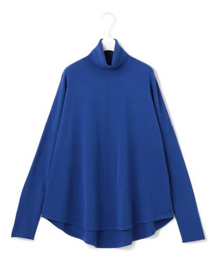ICB L 【洗える】 ヴィスコースワイド タートルネックプルオーバー  ロイヤルブルー系