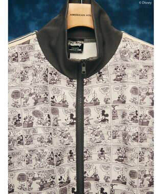 AMERICAN HOLIC Disney/総柄トラックジャケット Charcoal Gray