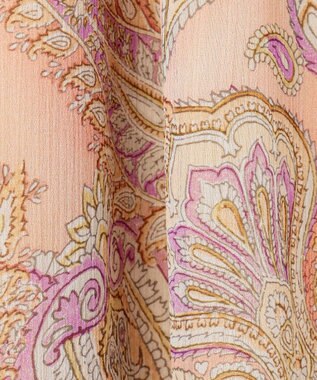 23区 S 【洗える】Erica クレープペイズリープリント スカート ピンク系