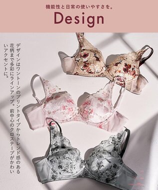 WACOAL 【重力ケアブラ】 ノンワイヤーブラ バストを重力から守る まる胸をキープ ラクなつけごこち Gカップまで対応 大きいサイズ レディース BXB194 /ワコール ピーチ