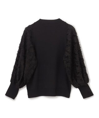 BEIGE， CLARISSE / ドッキングプルオーバーニット Black